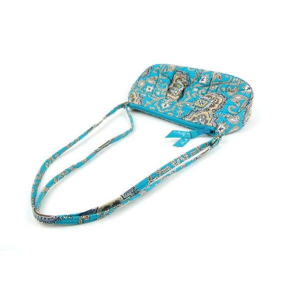 Vera Bradley Totally Turq Frannie Crossbody Purse - Picture 3 of 9